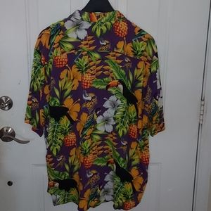 Rare Minnesota Vikings Hawaiian Aloha shirt 2XL XXL 3XL Men's Football Jersey